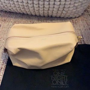 Giorgio Armani light pink travel cosmetic bag with certificate of authenticity